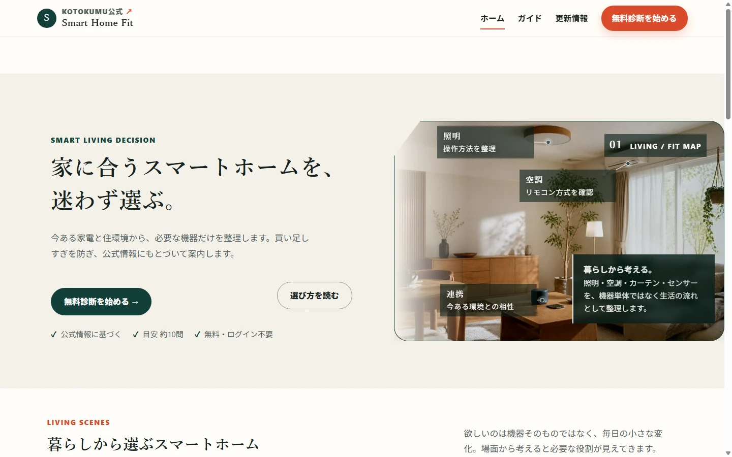 住まいとスマートホーム機器を検討するイメージ